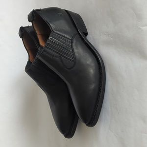 Frye Billy Shootie black leather Western Booties US 8 B